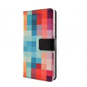 FIXED Opus flipové púzdro HTC Desire 650 motív kocky
