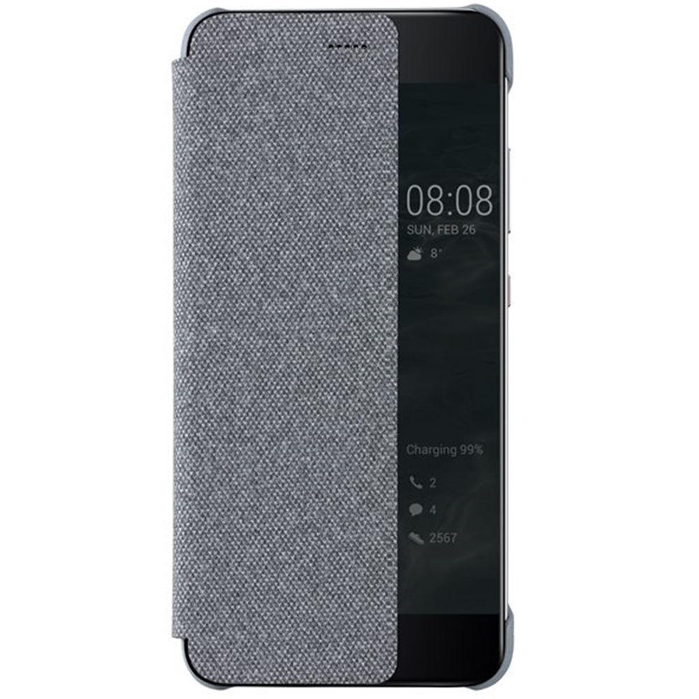 Huawei Original S-View flipové pouzdro Huawei P10 Light Grey