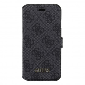 Guess 4G puzdro flip GUFLBKP74GG Apple iPhone 7 sivé