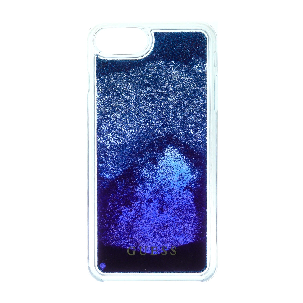 Pouzdro Guess Liquid Glitter Hard Degrade pro iPhone 7 Plus, blue
