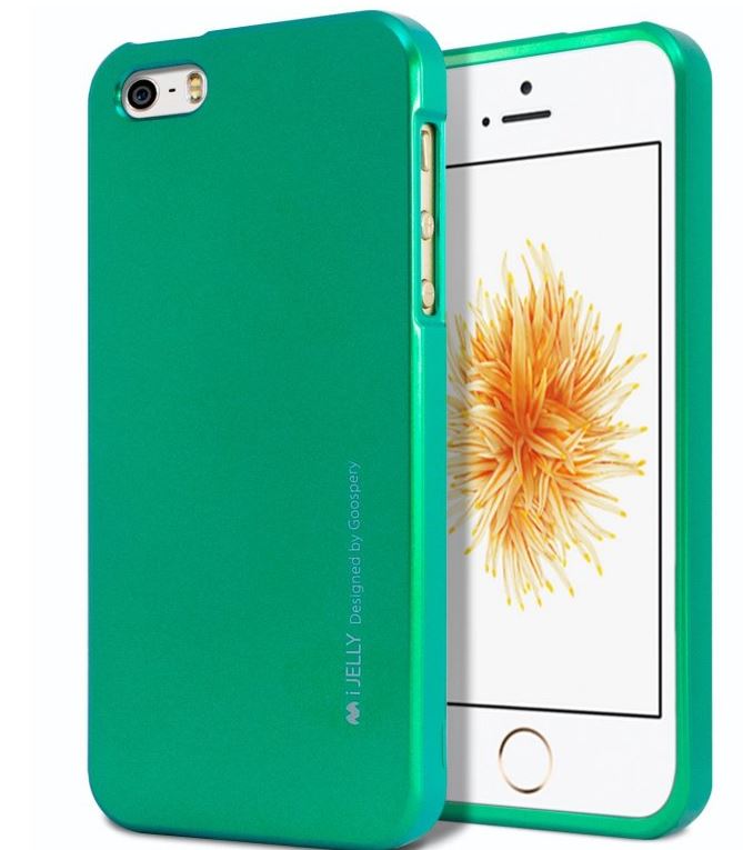 Silikonové pouzdro Mercury i-Jelly METAL pro Apple iPhone 6/6S Plus, Green