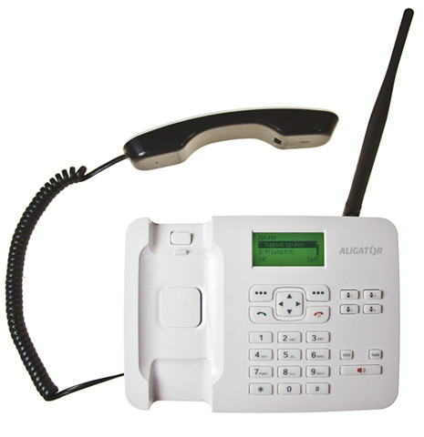 Aligator T100, stolní telefon white