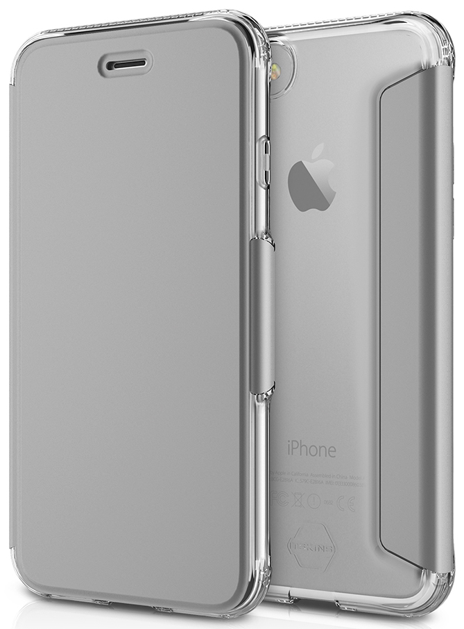 ITSKINS Zero Folio flip 1m Drop Apple iPhone 7 silver
