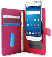 PURO SMART Wallet flipové pouzdro 5.1" velikost XL pink