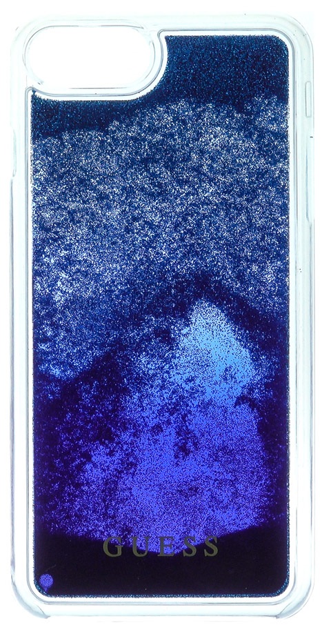 Pouzdro Guess Liquid Glitter Hard Degrade pro iPhone 6/6S/7, blue