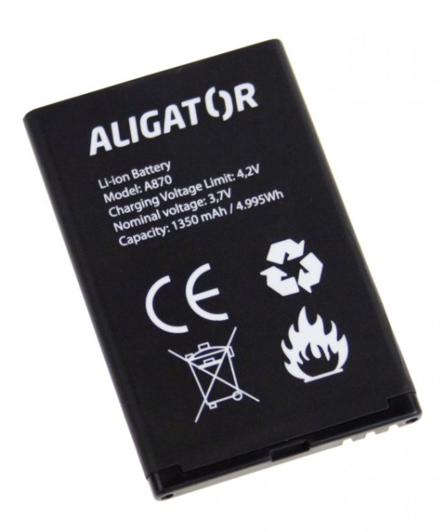 Aligator baterie pro modely A800/A850/A870/D920 Li-Ion 1450 mAh 