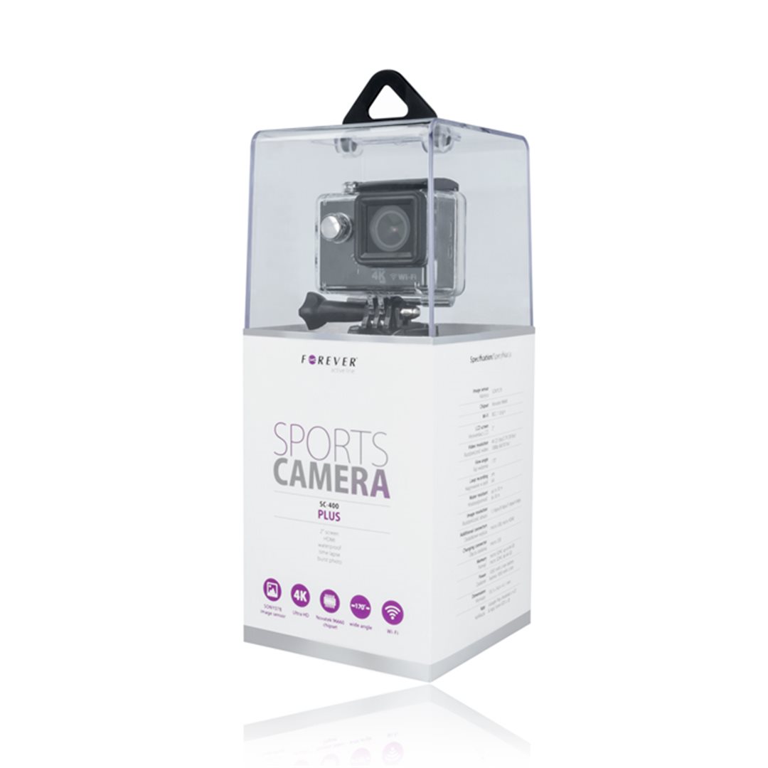 Forever športová kamera SC-400 plus, 4K rozlíšenie