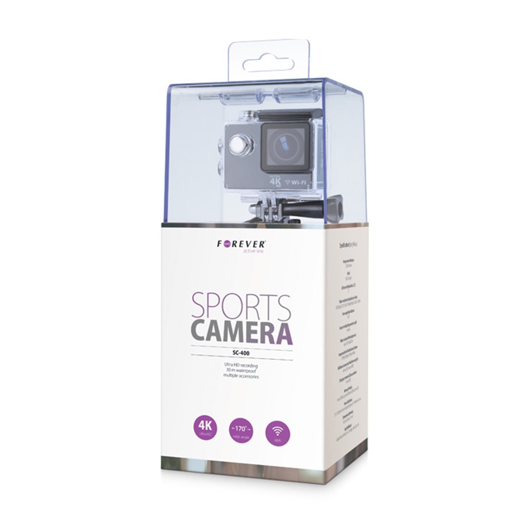 Forever športová kamera SC-410, 4K Ultra HD, Wifi, ovládač