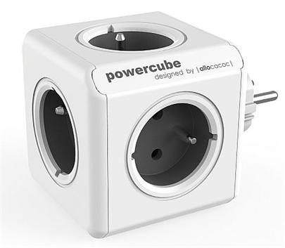 Zásuvka PowerCube ORIGINAL 5-ti rozbočka v šedé barvě