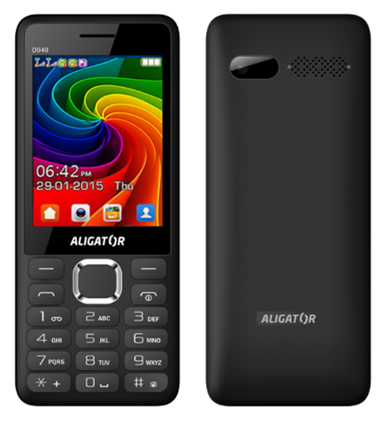 Mobilní telefon Aligator D940 Dual sim Black