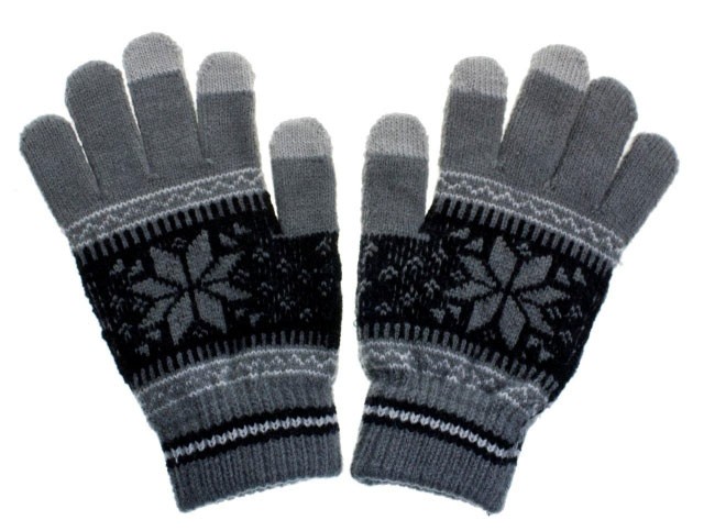 Pánské rukavice NORDIC pro dotykové displeje grey