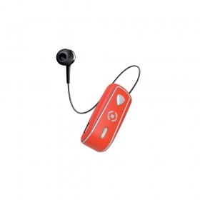 Bluetooth headset CELLY SNAIL s klipom a navijakom kábla, červený