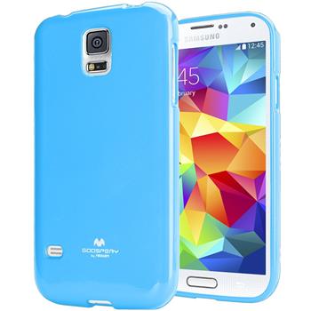 Pouzdro Mercury Jelly Case pro Samsung Galaxy S5 azurové