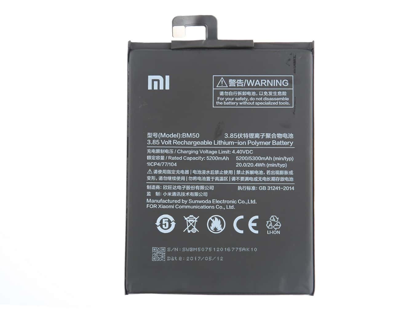 Baterie Xiaomi BM50 5300mAh (Bulk)