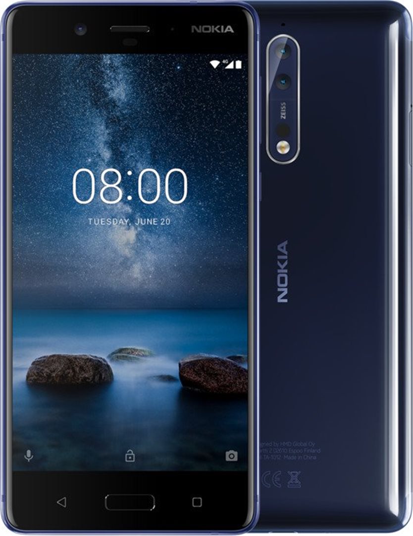 Mobilní telefon Nokia 8 Tempered Blue Glossy