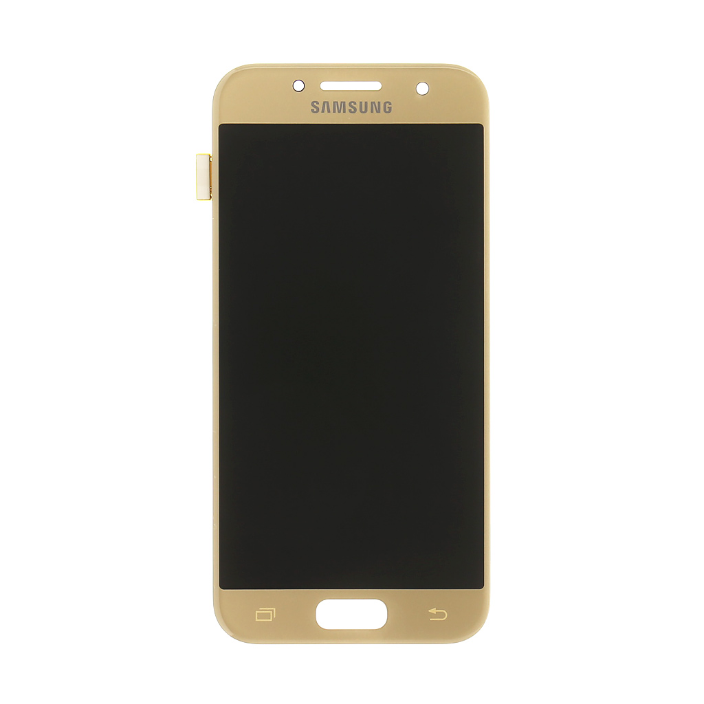 LCD + dotyková deska Samsung Galaxy A3 2017, gold (service pack)