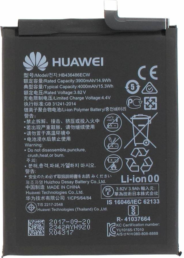 Baterie Huawi HB436486ECW 3900mAh Li-Pol 