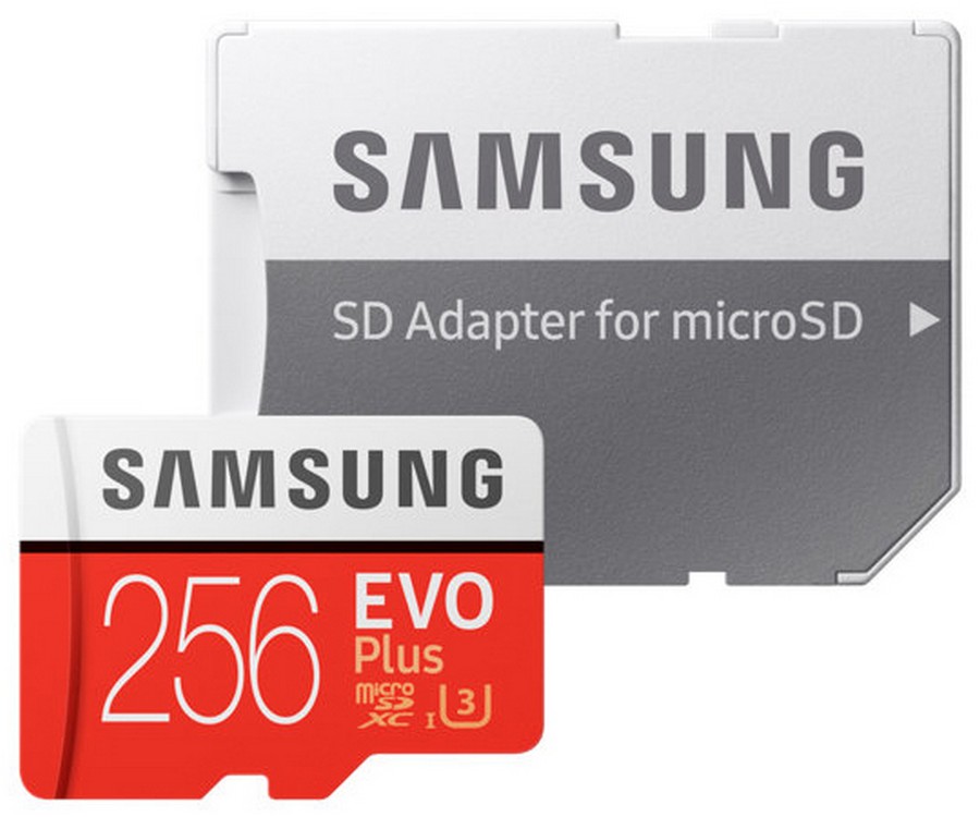 Samsung Micro SDXC karta 256GB EVO Plus (Class 10 UHS-3) + SD adaptér