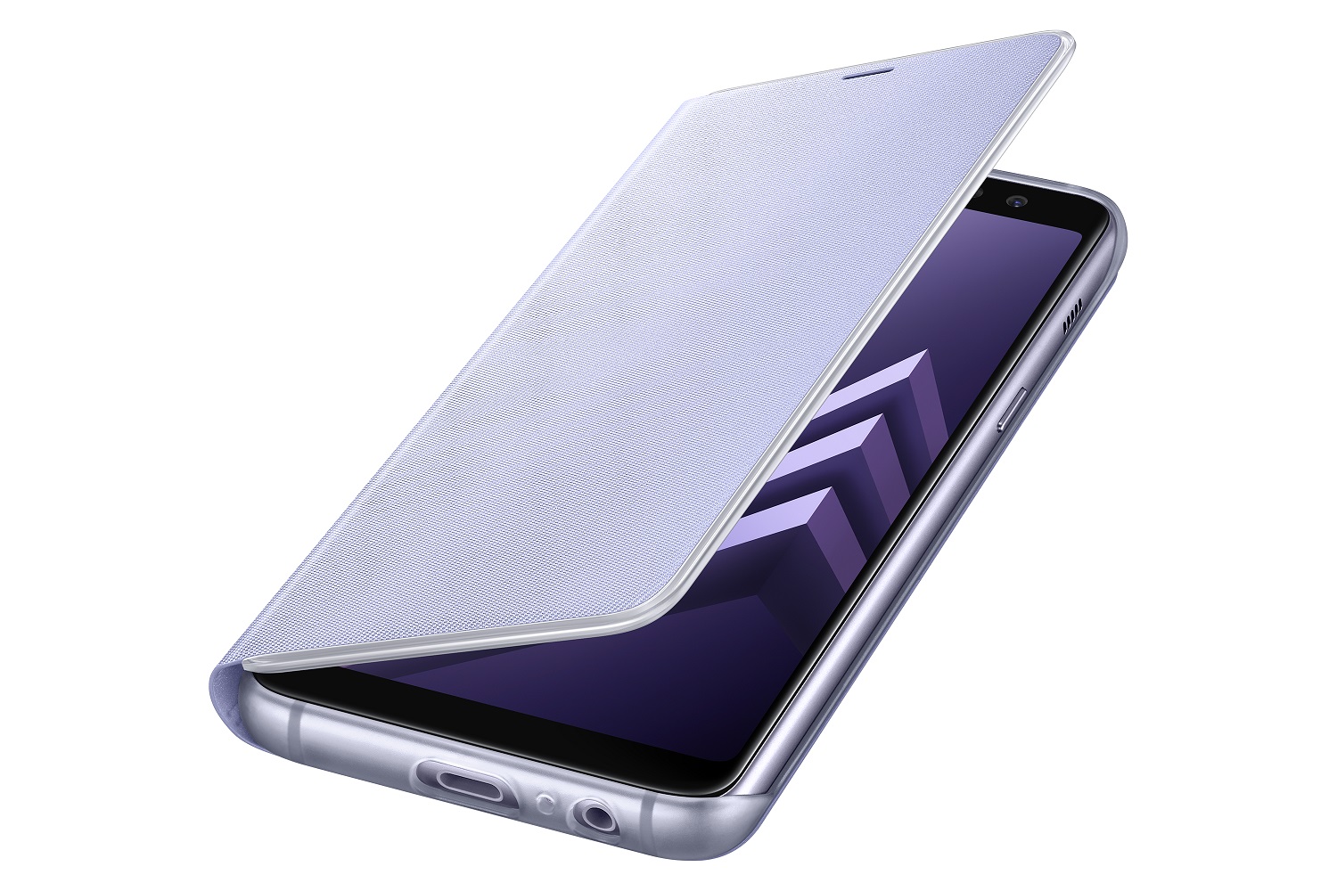 Samsung NEON pouzdro flip EF-FA530PVE Samsung Galaxy A8 2018 orchid gray
