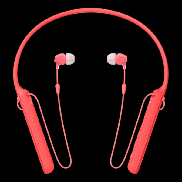 SONY WI-C400R bezdrátová sluchátka Bluetooth® a NFC red