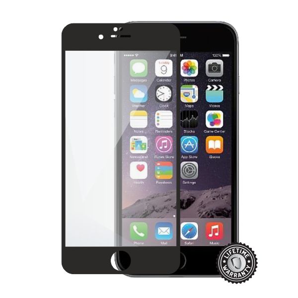 Screenshield tvrzené sklo Apple iPhone 6 Plus / 6S Plus, black full COVER