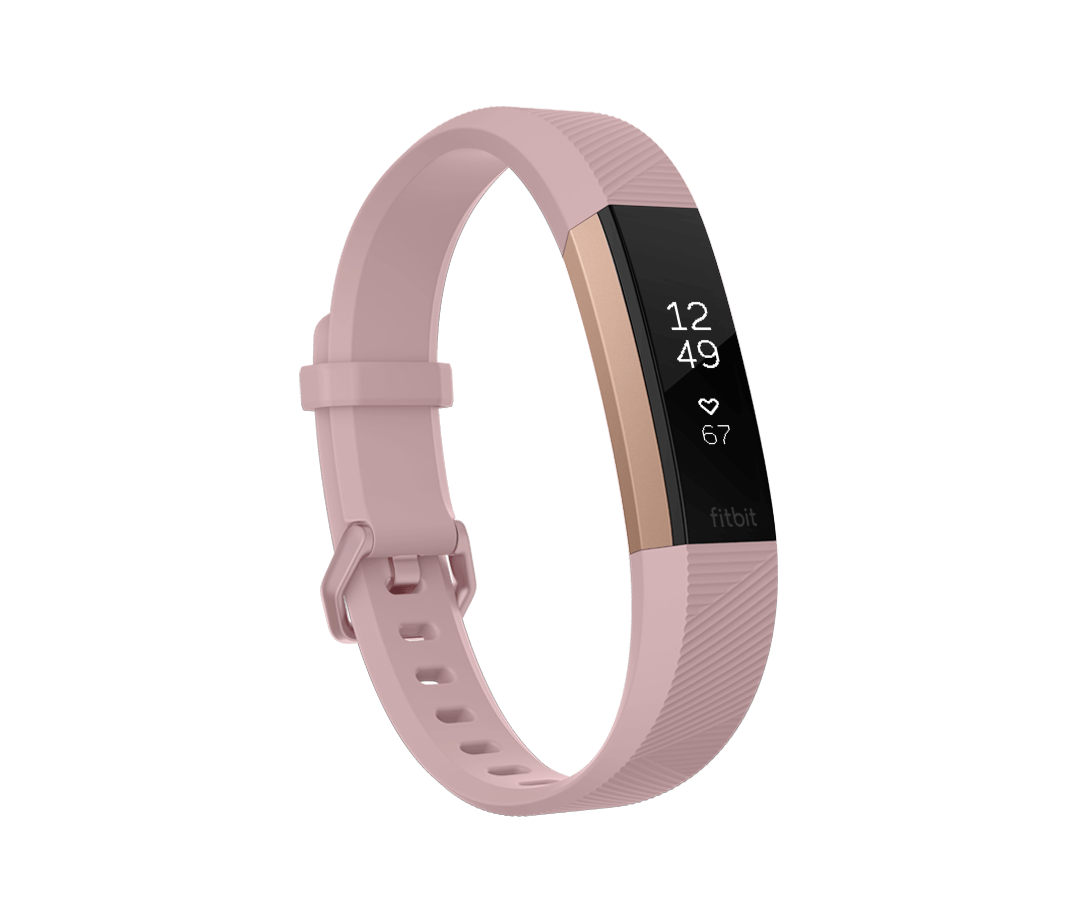 Fitness náramek Fitbit Alta HR Pink Rose Gold - Small
