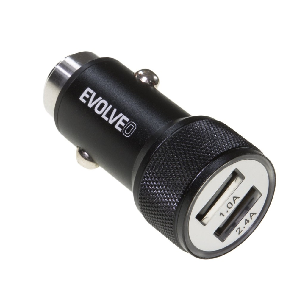 EVOLVEO MX240, 2x USB nabíjačka do auta, 3.4a