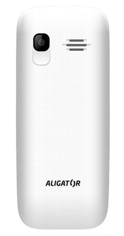 Mobilní telefon Aligator D200 Dual SIM White / Black