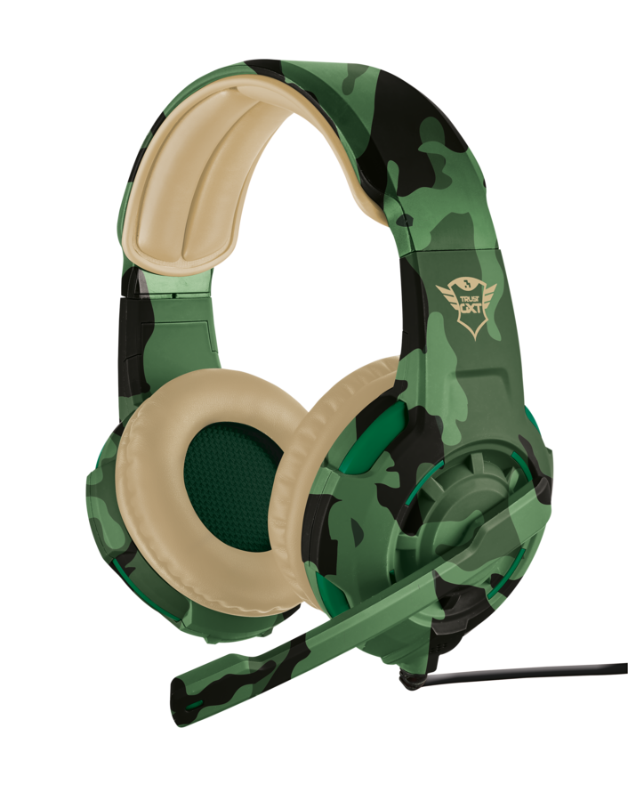 TRUST GXT 310C Radius herní sluchátka jungle camo