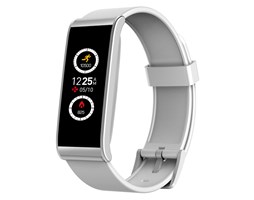 Chytrý náramek MyKronoz ZeFit4 HR White/Silver