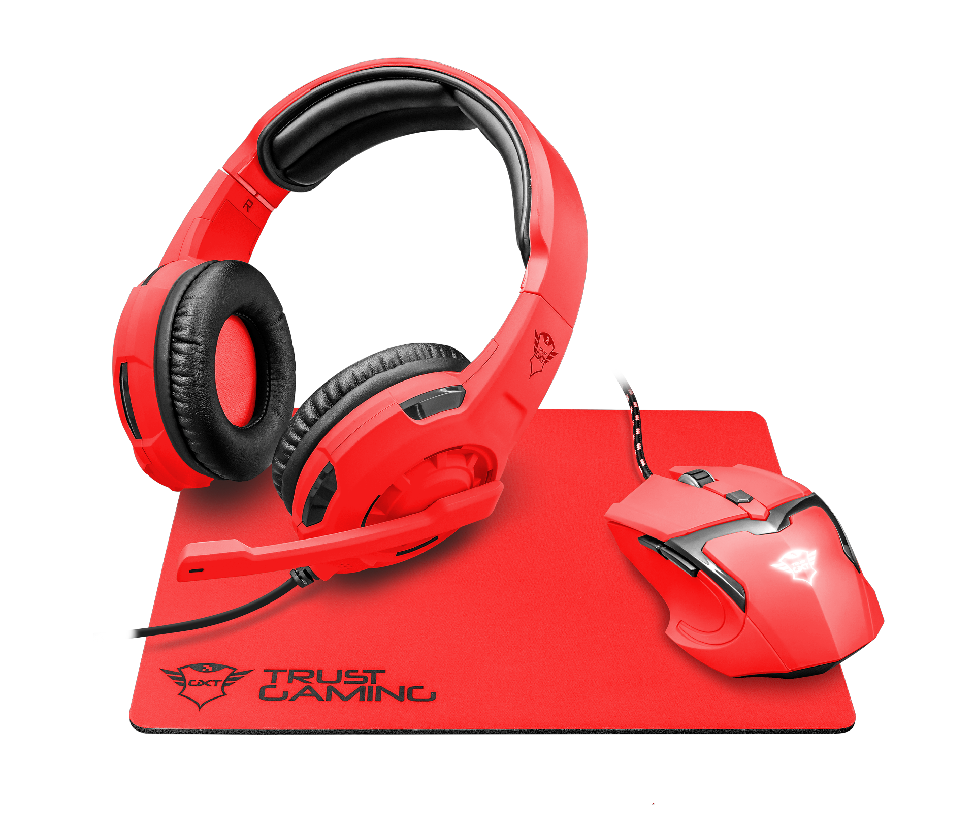 TRUST Spectra GXT790-SR gaming bundle neon red