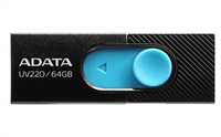 ADATA Flash Disk 32GB USB 2.0 Dash Drive UV220, Black / Blue