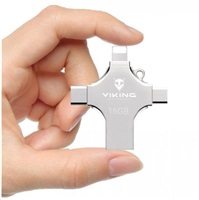 USB flash disk Viking 16GB, silver