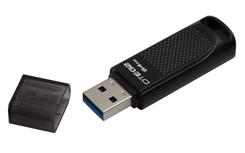 USB flash disk Kingston DT Elite G2 64GB USB 3.1, black