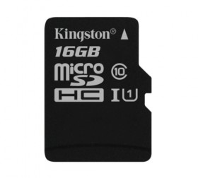 Pamäťová karta Kingston CL10 16GB microSDHC, UHS-I 80R / 10W