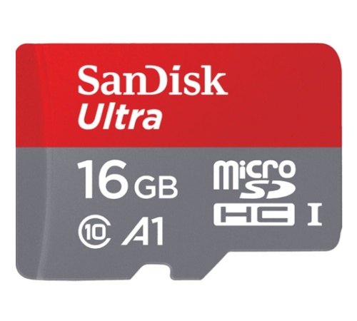 Paměťová karta SanDisk Ultra 16GB, microSDXC, Class10 UHS-I + adapter (BLISTR)