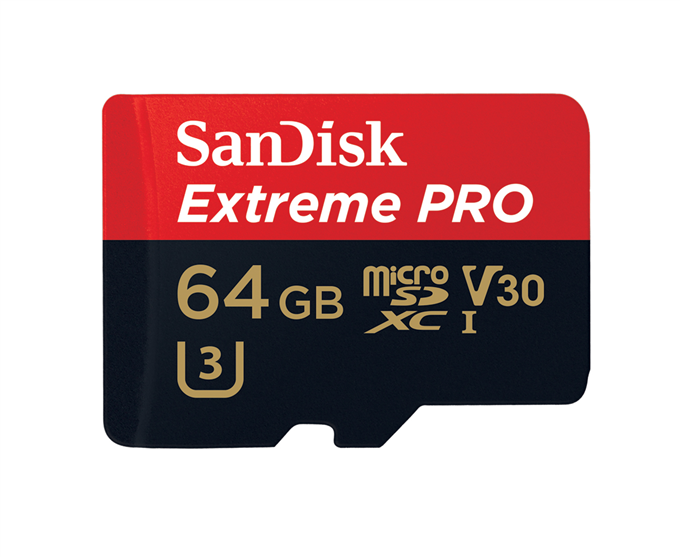 Paměťová karta SanDisk Extreme Pro 64GB, microSDXC, UHS-I ( s adaptérem )