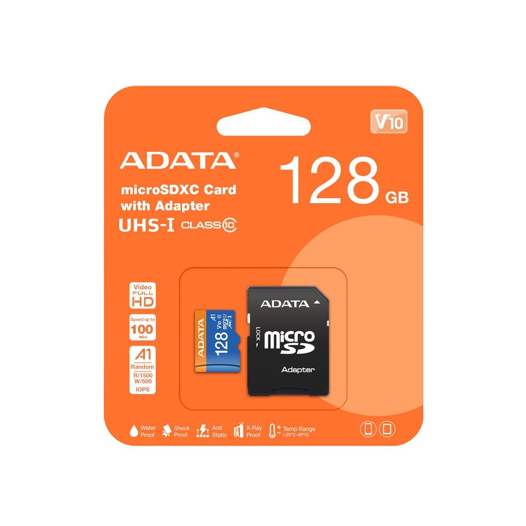 Adata /microSDXC/128GB/UHS-I U1 / Class 10/+ Adaptér