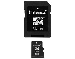 Pamäťová karta Intenso 8GB microSDHC, class 10, UHS-I s adaptérom