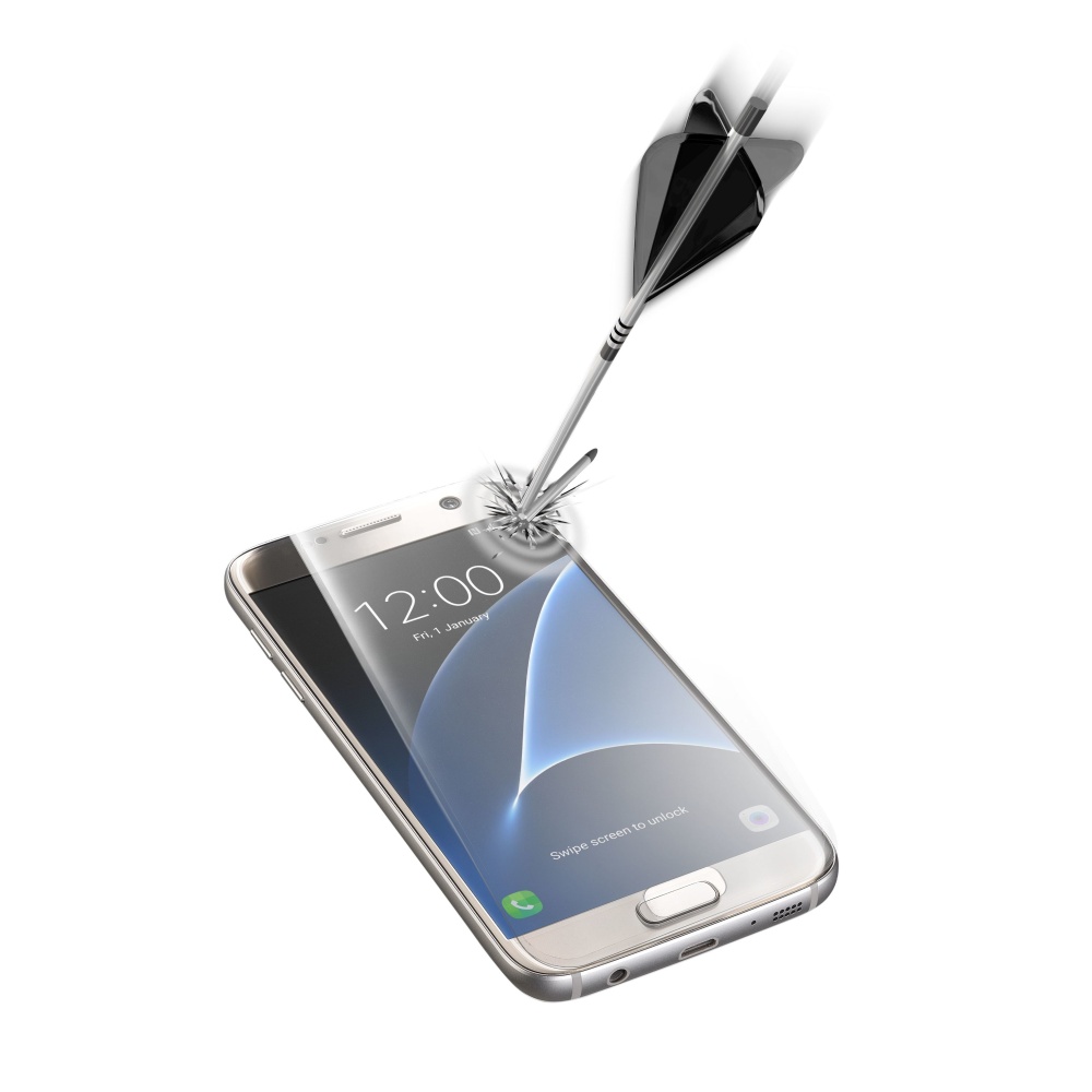 Tvrzené sklo CellularLine CAPSULE pro Samsung Galaxy S7, transparent