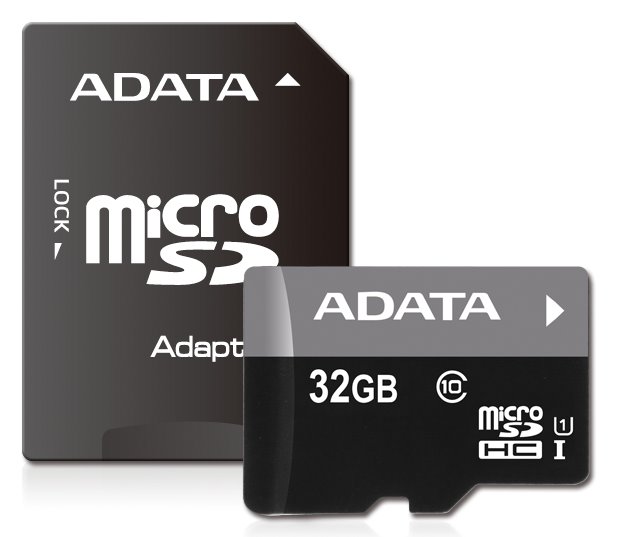 Paměťová karta ADATA 32GB Premier microSDHC, UHS-I CL10 A1s adaptérem