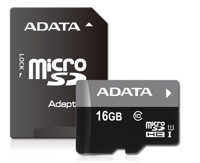 ADATA paměťová karta 16GB Premier micro SDHC UHS-I CL10 A1 s adaptérem