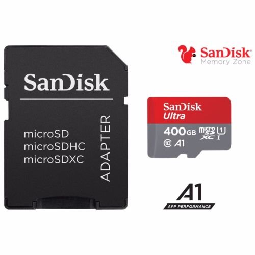 Paměťová karta SanDisk Ultra 400GB microSDXC, class 10, UHS-I U1 s adaptérem (EU Blister)