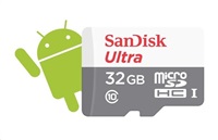 Paměťová karta SanDisk Ultra Android microSDHC 32GB, 80 MB/s, class 10, UHS-I