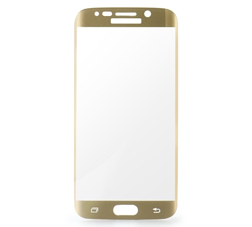 Tvrzené sklo Blue Star PRO pro Samsung Galaxy S6 edge, Full face, gold