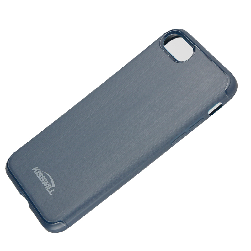 Silikonové pouzdro Kisswill Brushed pro Apple iPhone 7/8 Plus Blue