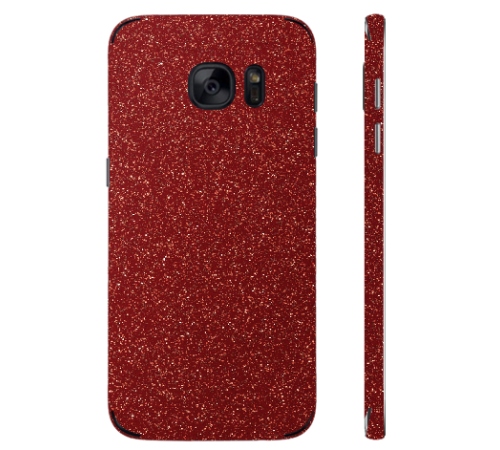 Ochranná fólia 3mk Fery pre Samsung Galaxy S7, červená trblietavá