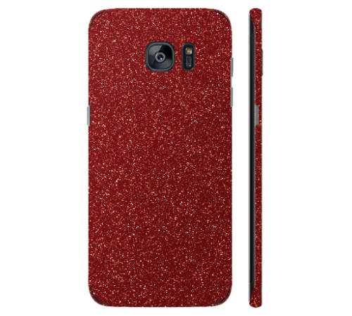 Ochranná fólia 3mk Fery pre Samsung Galaxy S7 Edge, červená trblietavá