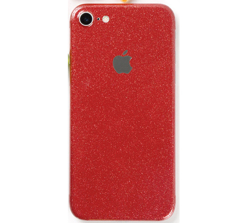 Ochranná fólia 3 mastných kyselín Fery pre Apple iPhone 8, červená trblietavá
