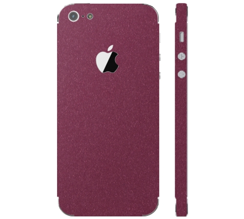 Ochranná fólia 3mk Fery pre Apple iPhone 5, vínovo červená matná
